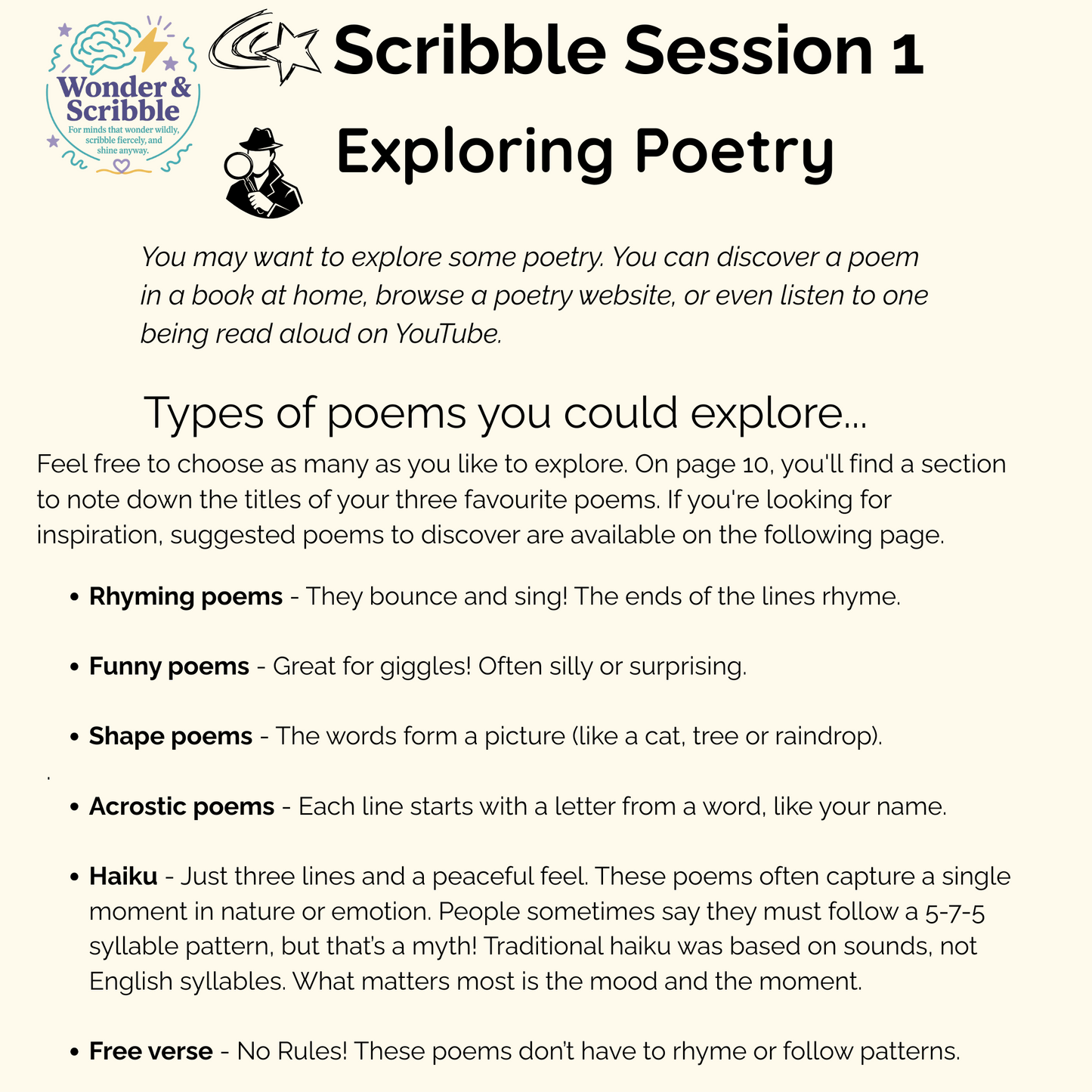 Poetry & Perspective: Exploring Identity and Belonging (Ages 10+)
