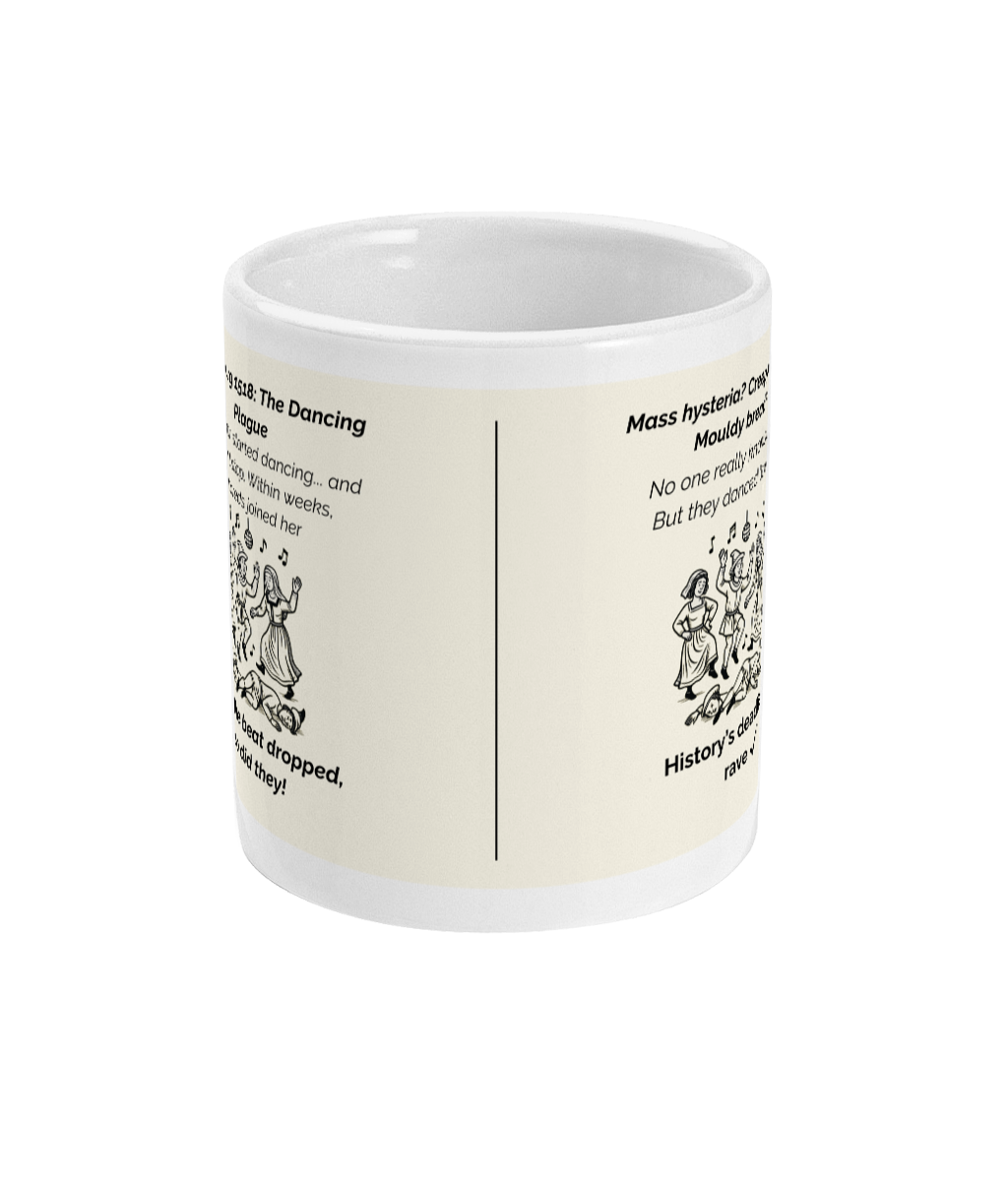 Dancing Plague Mug – 11oz, Glossy, Dishwasher & Microwave Safe