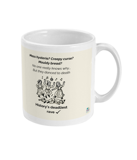 Dancing Plague Mug – 11oz, Glossy, Dishwasher & Microwave Safe